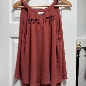 Naked Zebra Cutout Tank Top